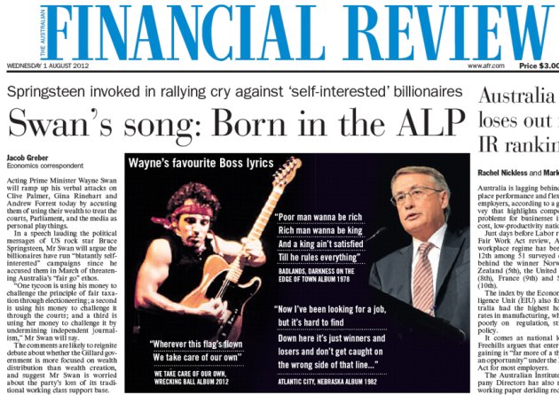 Financial Review frontpage