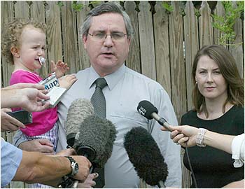 Senator Andrew Bartlett and daughter