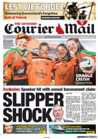 Courier-Mail front page - April 21, 2012